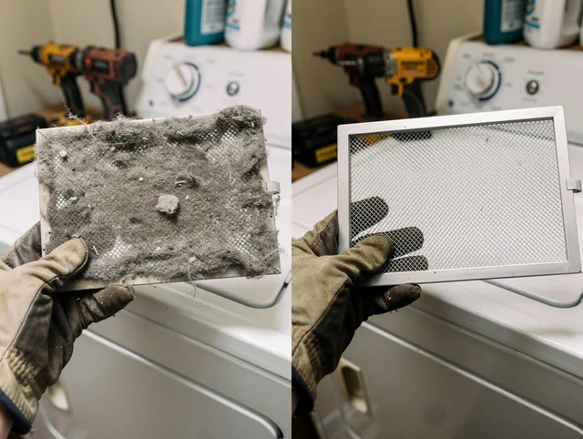 Professional lint trap cleaning by Marblehead Dryer Vent Cleaning in Marblehead