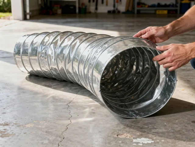 Marblehead Dryer Vent Cleaning specialist using advanced equipment for thorough duct cleaning in Marblehead
