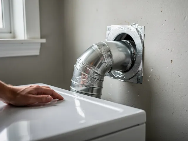 Marblehead Dryer Vent Cleaning expert performing professional dryer vent repair and installation in Marblehead