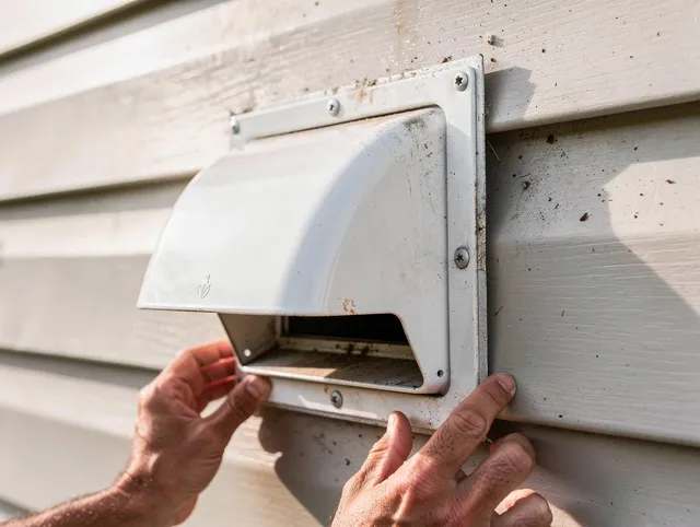 Marblehead Dryer Vent Cleaning technician delivering thorough residential dryer vent cleaning service in Marblehead